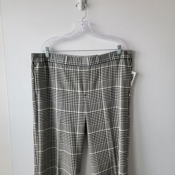Old navy women's Wide Leg Plaid Pant size XL pull on high rise - Picture 3 of 10